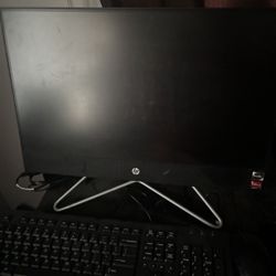 HP 22" Touch All-in-One Desktop, Ryzen 3 3250U, 8GB RAM, 1TB HDD, Black, Windows 11 Home, 22-df0023w