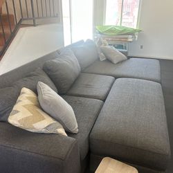 12 Foot Sectional Couch With Ottoman