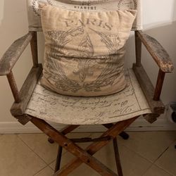 French Writing Directors Chair W/ FREE Pillow