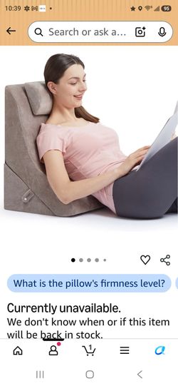 Wedge Bed Rest Pillow with Back Support