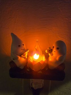 Halloween Ghost Campfire Night Light