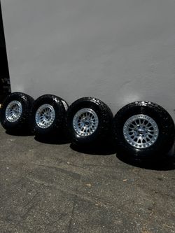 FINANCING AVAILABLE KMC KM552 IMS 6x5.5 17" Machined Wheels With New 35” Toyo Open Country AT3 All-Terrain Tires