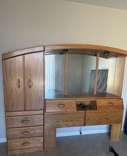 Queen Size Storage Headboard