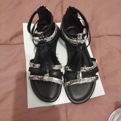 Black And grey Sandals 