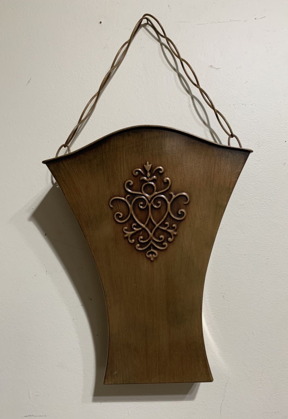 Southern Living at Home Flower Market Door Bucket Metal Hanging Basket Decor 13”