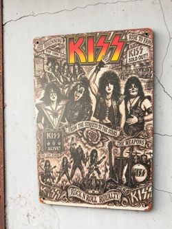 Rock n Roll Metal Sign