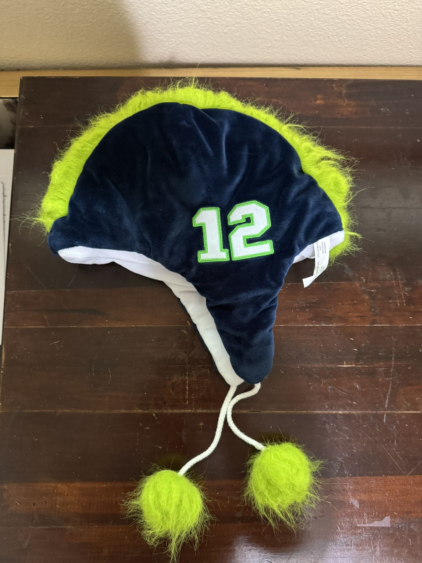 Seattle Seahawks Fuzzy Hat 12 Beanie