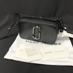 Marc Jacobs Colorblock Snapshot Crossbody bag   Black