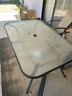 Free Glass Table- No Chairs