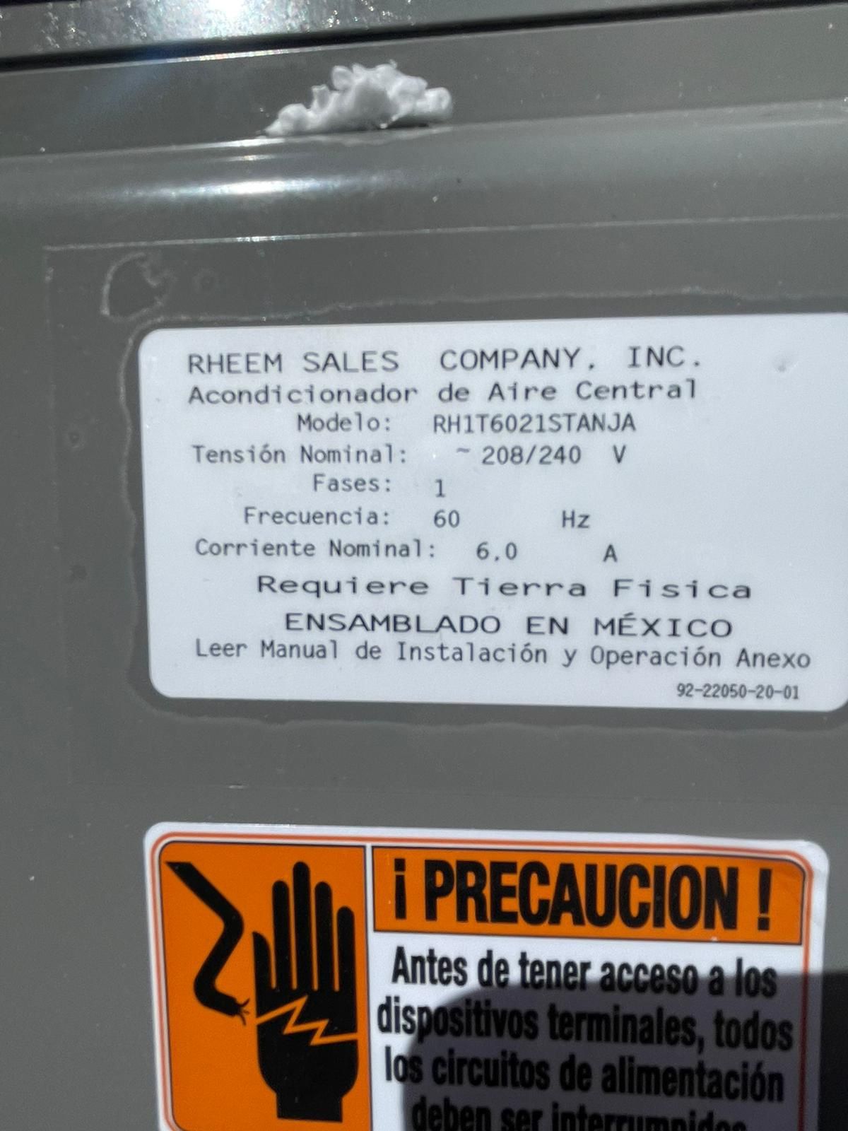 ruud air handler for Sale in Santa Teresa, NM - OfferUp