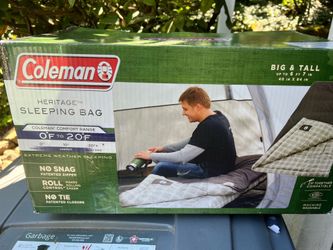 COLEMAN HERITAGE XL BIG & TALL  SLEEPING BAG
