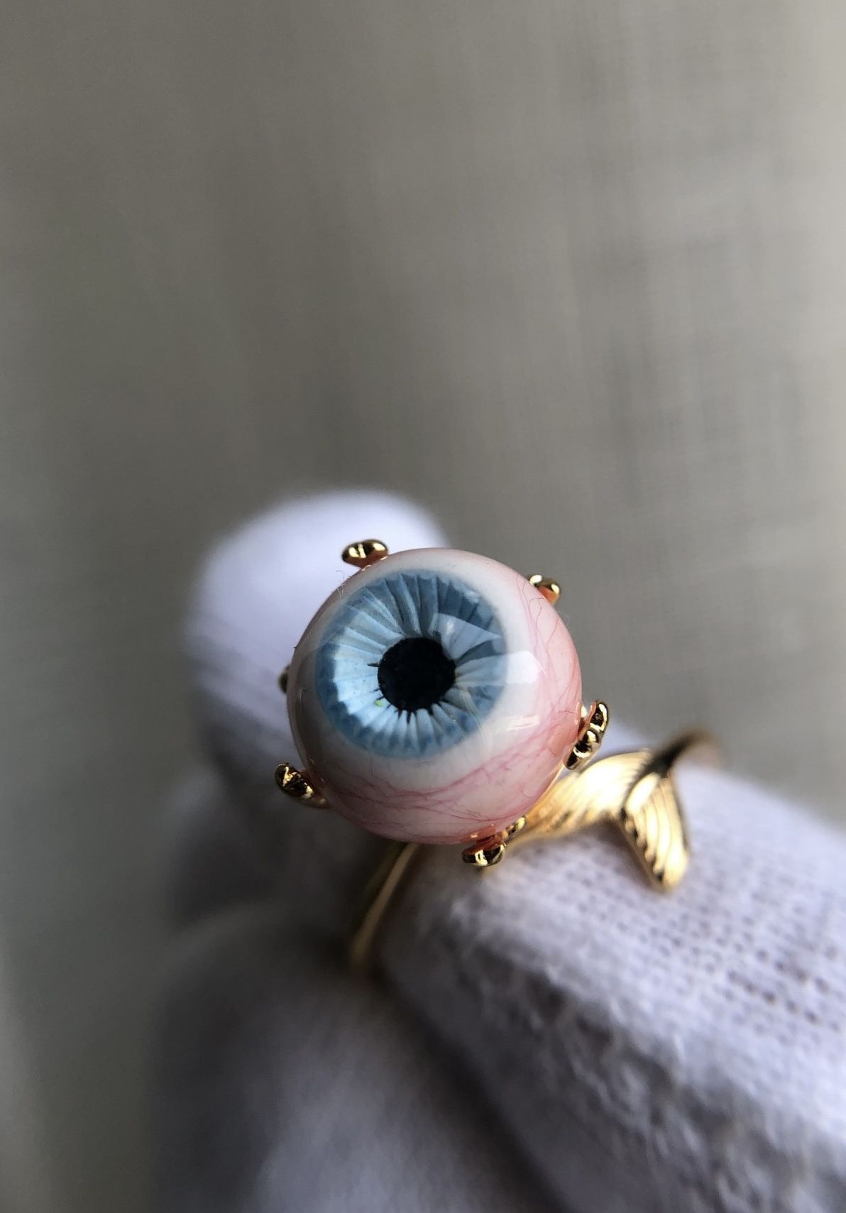 Novelty, Personality, Hand-painted Eyeball, Ring