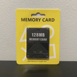PS2 Memory Card 128 MB NEW SEALED PlayStation 2 Video Game Storage