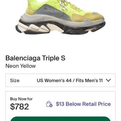 BALENCIAGA TRIPPLE S NEON "YELLOW"