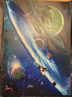 Displate Limited Edition Metal Print The Blast by Tobias Roetsch Space Scene