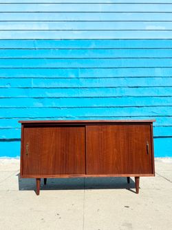 1960’s Compact Walnut Credenza