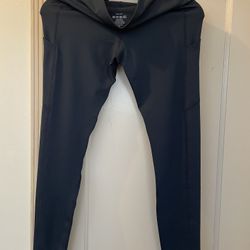 Women's high-waisted fitness pants - dark blue, size: S