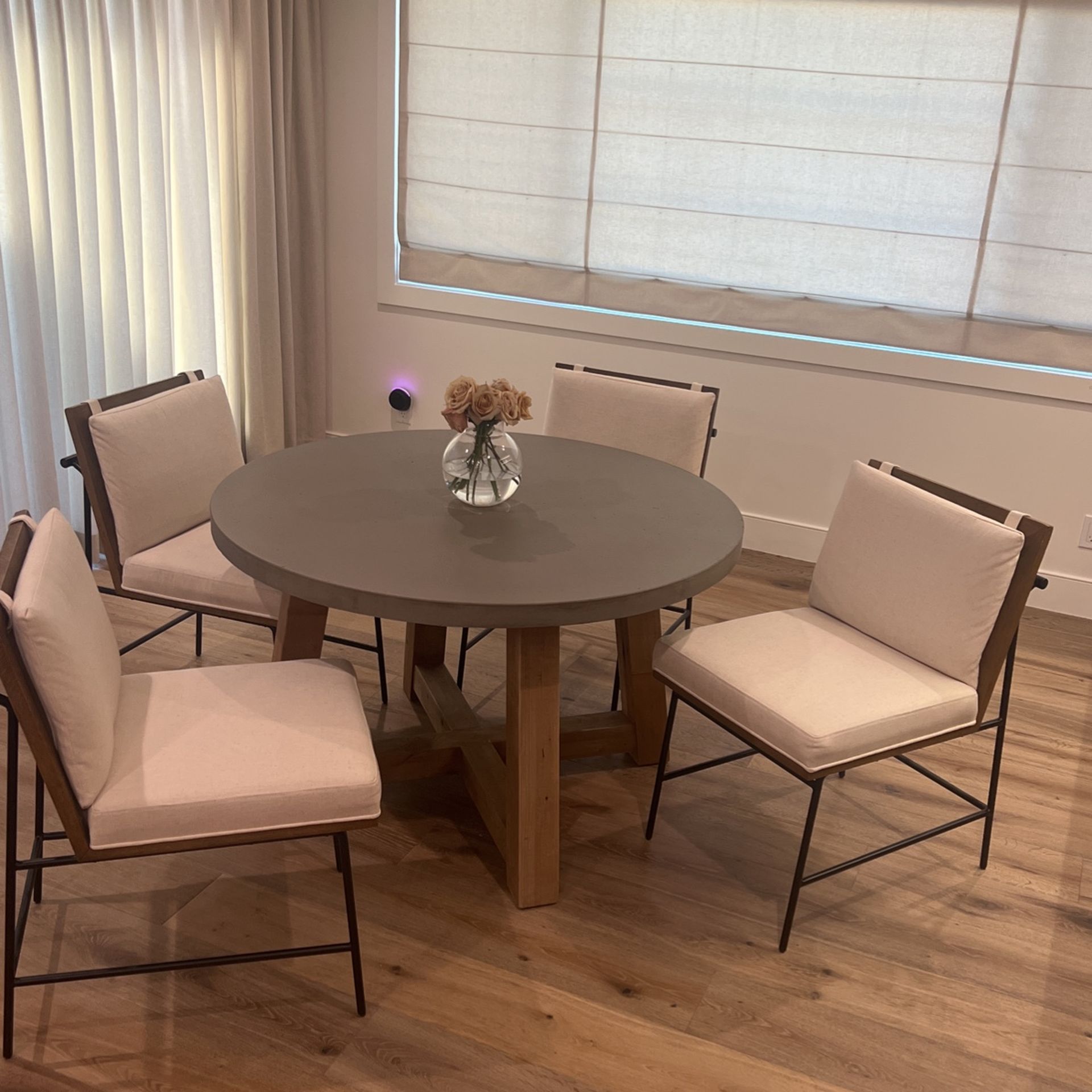 Restoration Hardware RH Dining table + 4 McGee & Co. Dining Chairs