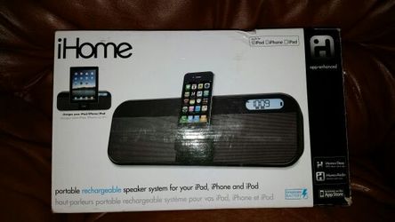 Id28 Ihome portable rechargeable speaker system for ipad, iphone and upon