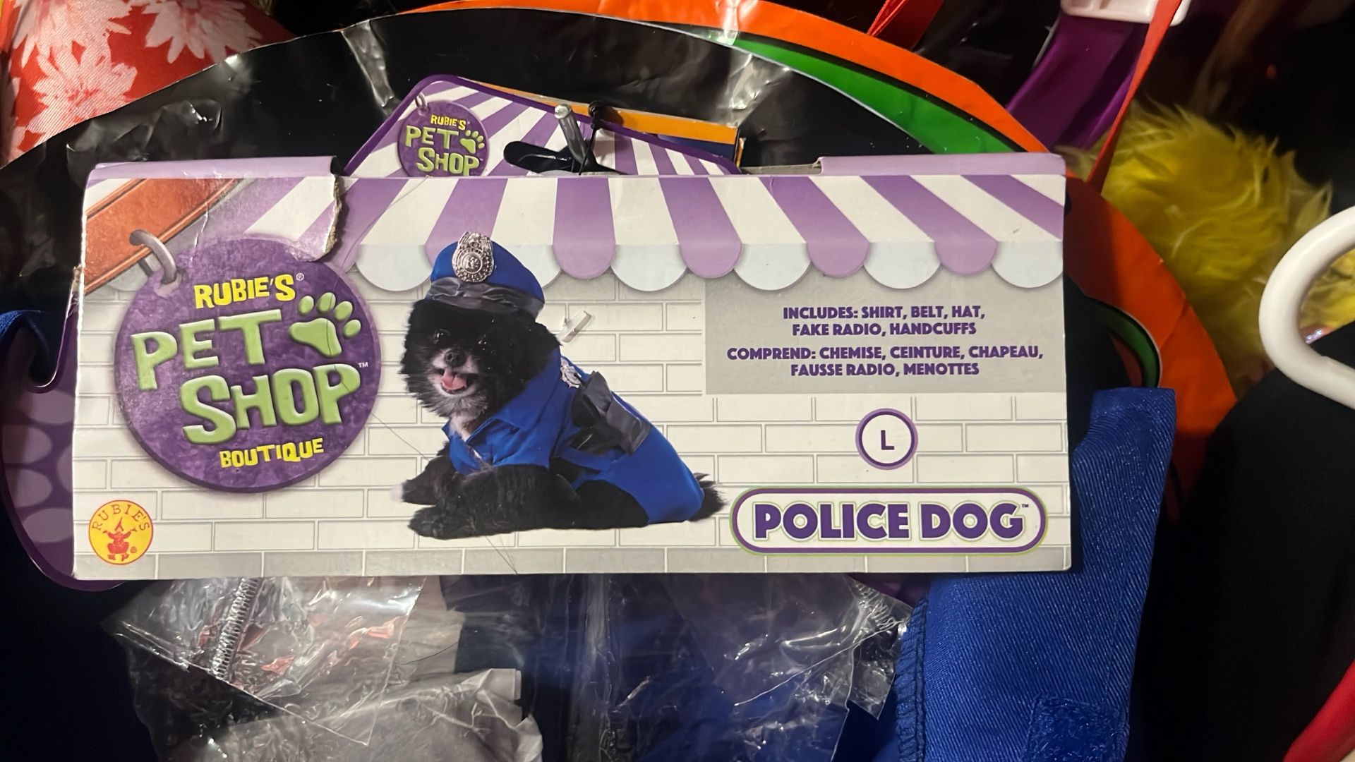 Large Police Dog Costume New