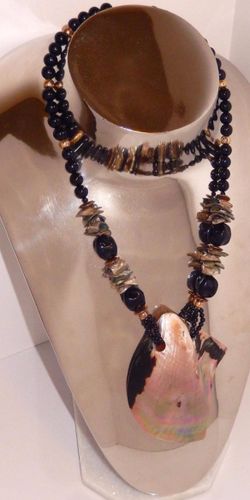Necklace abalone shell beautiful