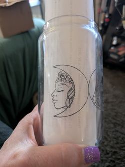 Triple Goddess Glass Cup