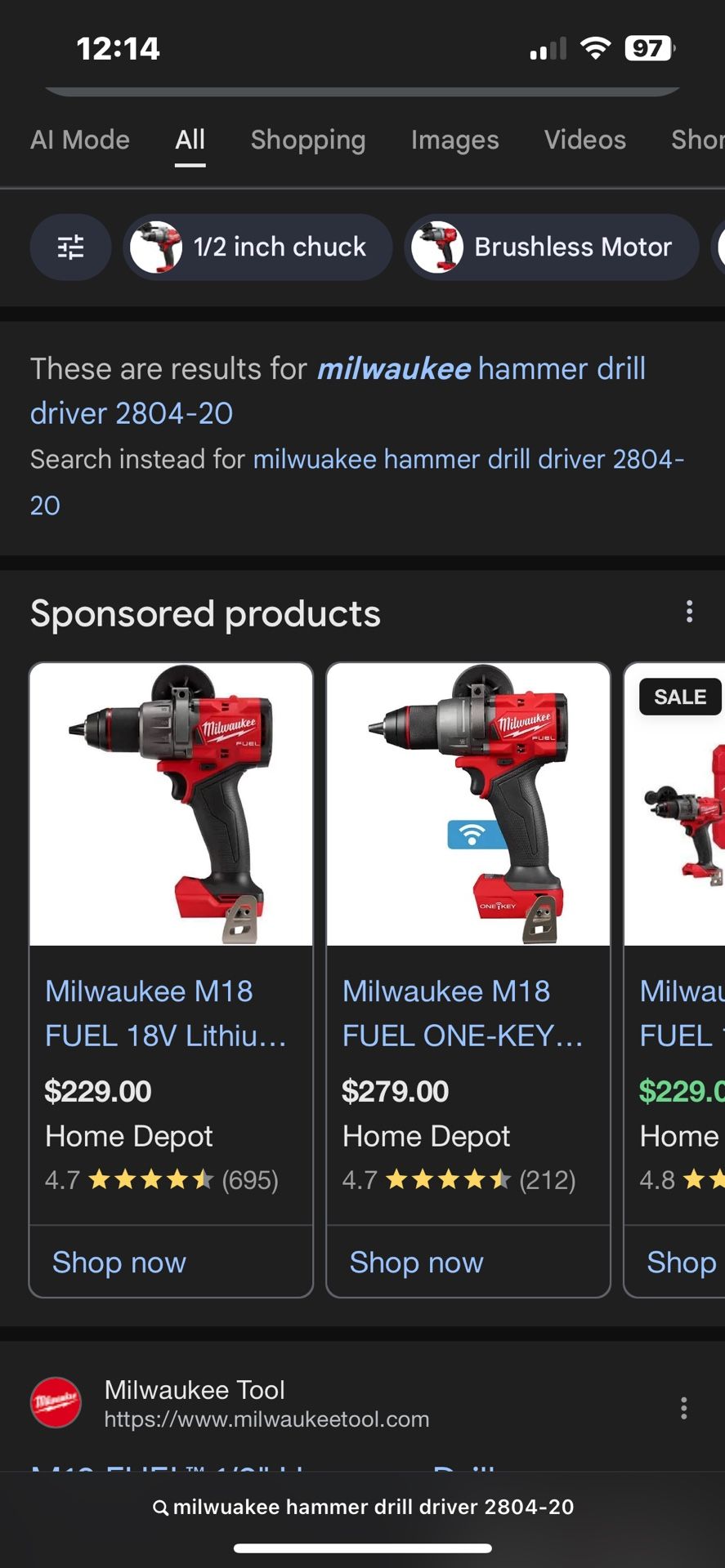 Milwaukee M18 Fuel Sawzall, Hammer Drill/Driver With Charger All 3 Items For 300.00 Each Item Is Brand New Never Used 