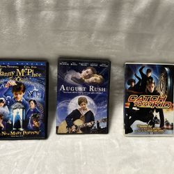  Nanny McPhee August Rush Catch That Kid DVD UNTESTED  