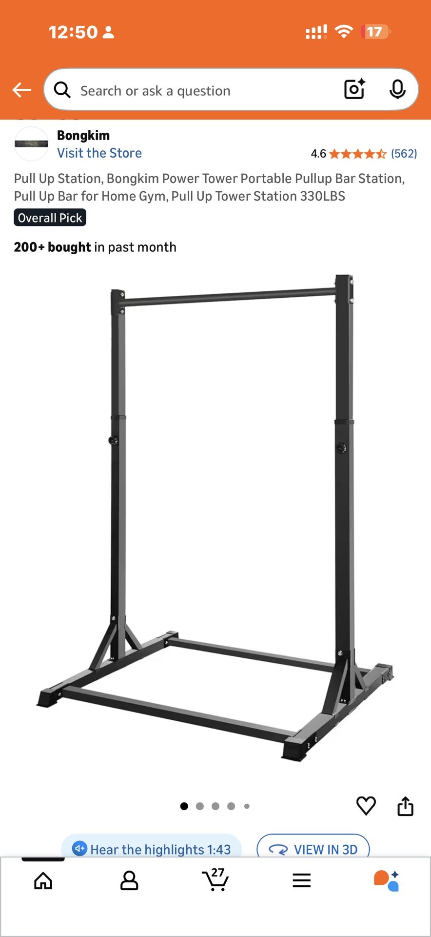 Bongkim pull up tower