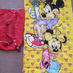 Vintage Sleeping Bag/Mickey & Minnie