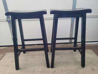 🔥 2 Wooden Bar Stools Counter Height Chair Black Wood Home Decor Kitchen Dining Furniture

Condition: Good pre-owned condition.

Original Price: $65
