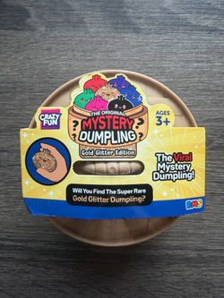 Crazy Fun VIRAL Mystery Dumpling Gold Glitter Edition Blind Box of 1 (SEALED)🎉🚨