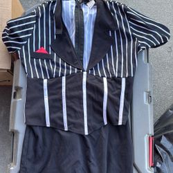 Gangster costume for women size, large skirt and top