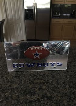 Dallas Cowboys 3D License Plate.