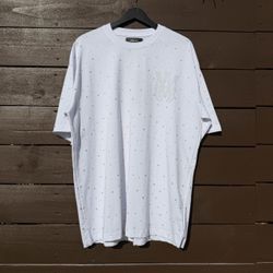 Amiri White Crystal Embellished T-Shirt