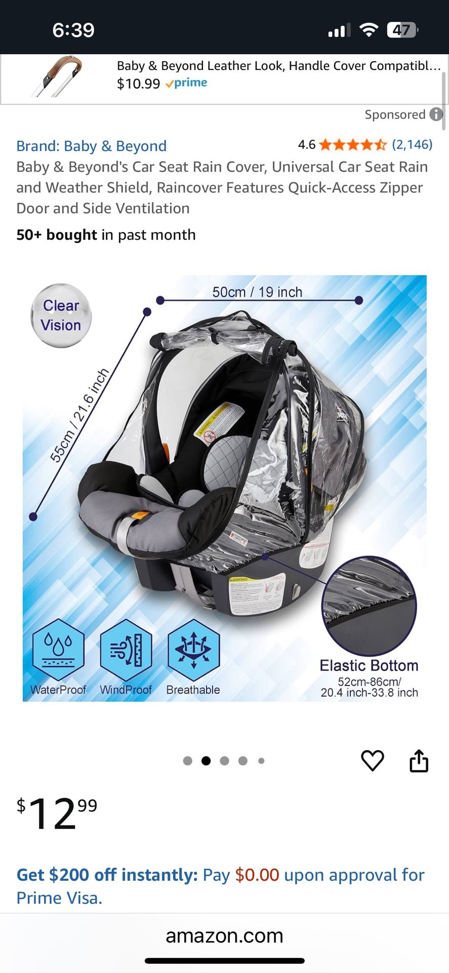 Rain Cover For Car seat 
