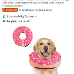 New Inflatable, Dog Cone Collar- Donut 🍩  