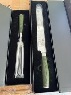 Hexclad Carving Knife & Fork Set