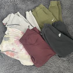 Men Size Medium Nike Tech Joggers Sweatpants Bundle lot of 5