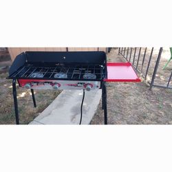 CHEF CAMP 3 BURNER PORTABLE STOVE