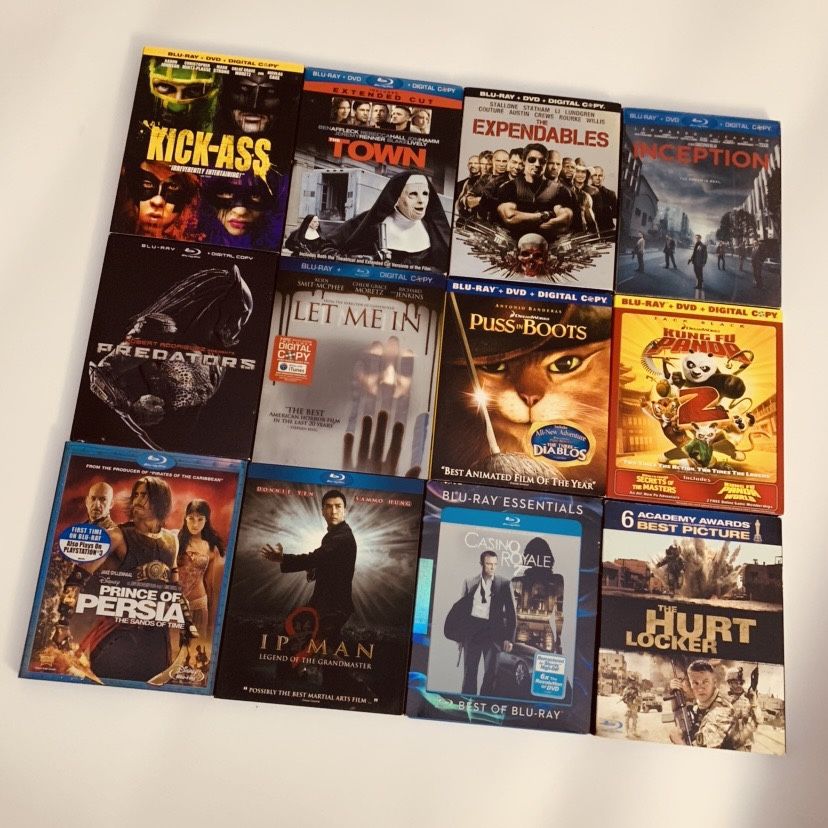 Entire Blu-Ray Collection with Blu-Ray DVD Player