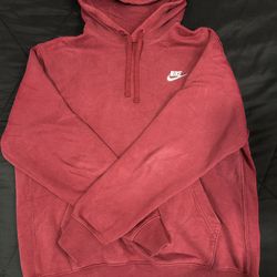 Burgundy Red Nike Hoodie 