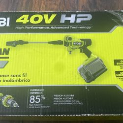 Ryobi 40 Volt Hp 600 Psi Brushless Power Washer 