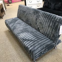 Comfy Gray Corduroy Futon