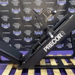 Precor Icarian Plate Loaded 45 Degree Linear Leg Press w/Extra Loading Horn – Flat Foot Plate Model – RARE