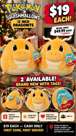 Pokémon Dragonite Squishmellow