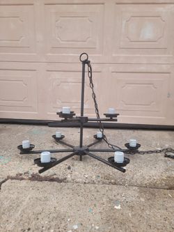 Black chandelier 6ft chain