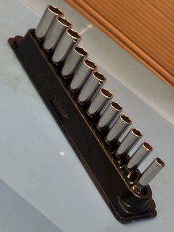 Snap-on Tools 12 pc 3/8" Drive 6-Point Metric Flank Drive® Deep Socket Set (8-19 mm)