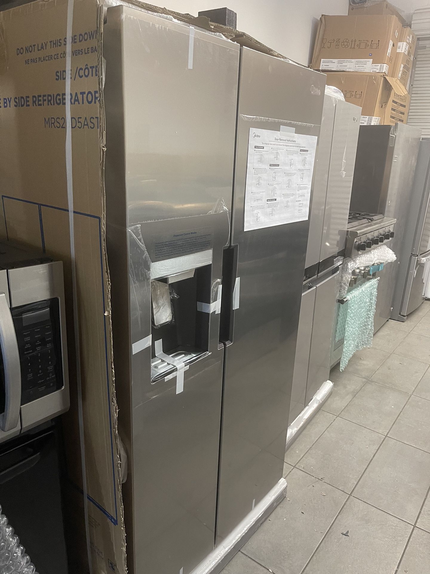 Side By Side Refrigerator Stainless Steel