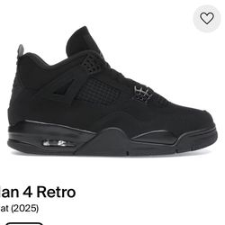 Jordan 4 Black Cat size 8